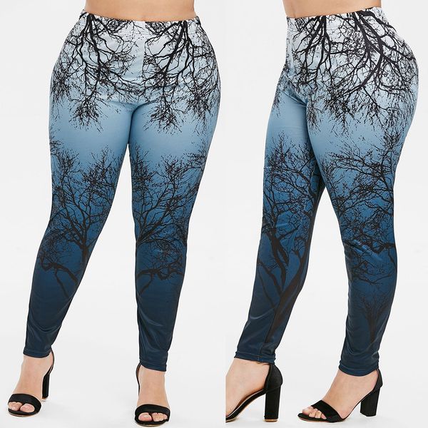 

fashion women leggings printed plus size fitness leggings running gym stretch sports pants trousers jeggings leggins mujer w10, Black