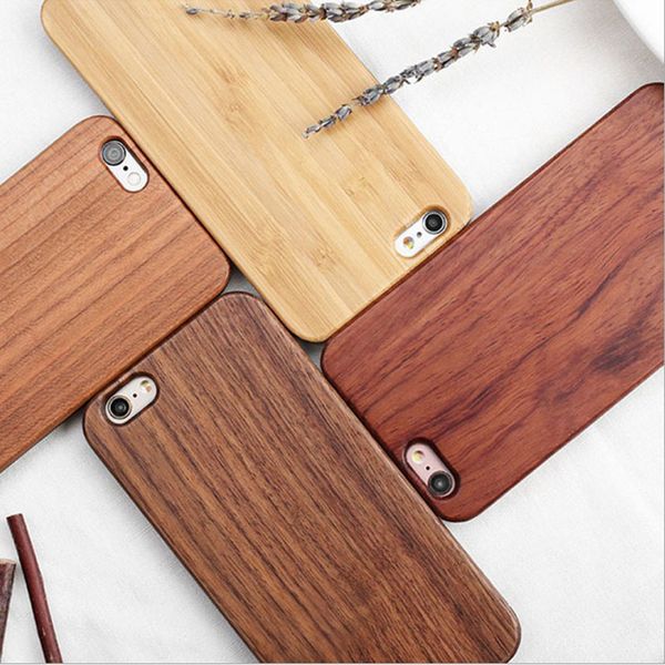 Custodia per cellulare in legno di bambù intagliato con custodia in legno con incisione per Iphone 11 X XS Max XR 6s 7 Plus Samsung S7 S8 S9 S10 Lite Nota 9 8