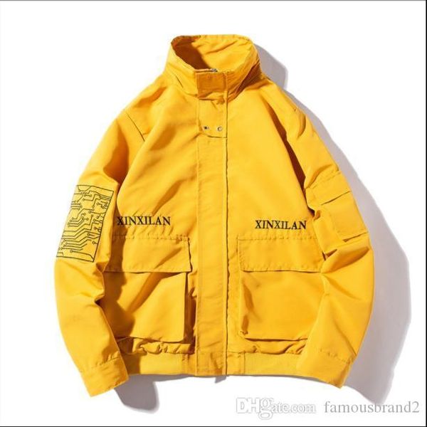 

19ss mens motor windbreaker jacket spring autumn clothing fashion casual designer jackets jp hommes coats, Black;brown