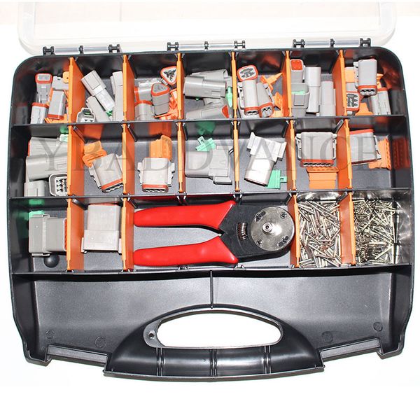 

dt 7254b 2 pin 3 pin 4 pin deutch connector kit solid contacts + removal tools