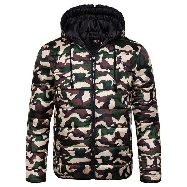 

2019 new autumn men's cotton clothing solid color casual hooded jacket hooded collar long-sleeved cotton clothing men, Tan;black