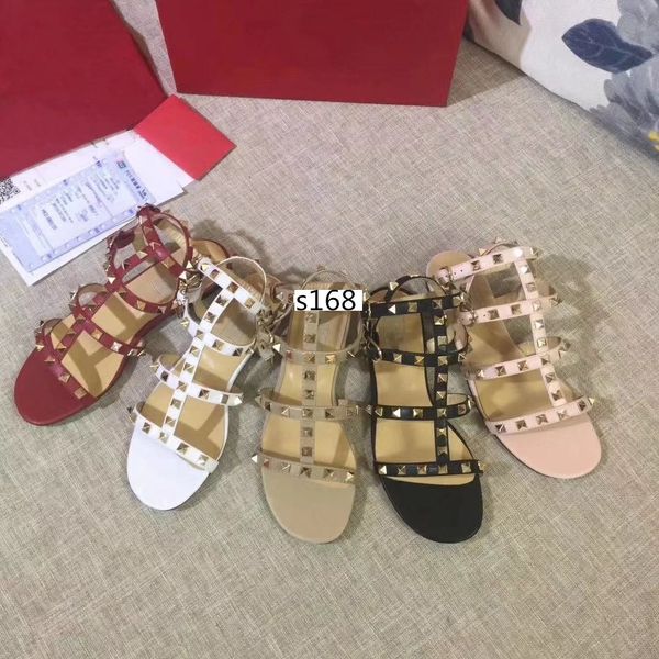 

brand designer women party fashion rivets girls shoes dance shoes wedding shoes double straps sandals, Black