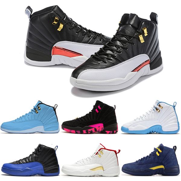 

12s 12 men basketball shoes fiba game royal reverse taxi dark grey playoffs doernbecher unc mens trainers sports sneakers 7-13