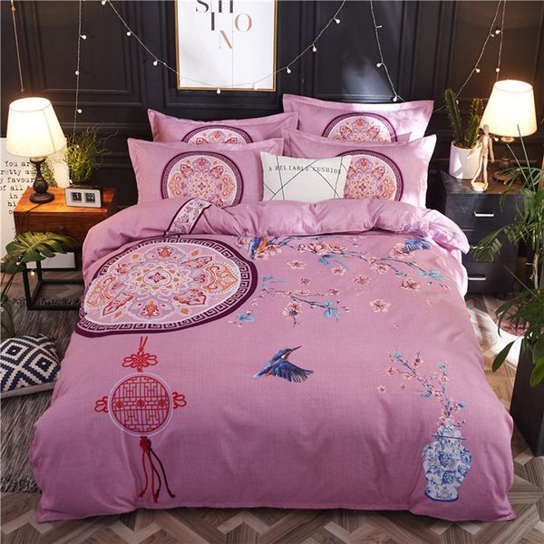 

new designer explosions bedding fashion popular thick four sets of cotton can not afford the ball three sets of non-fading home textiles