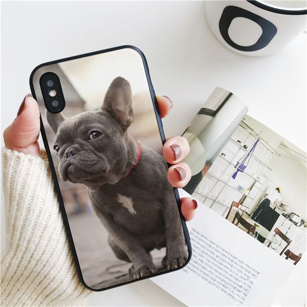 

капа роскошные собака французский бульдог чехол для iphone 11 про хз макс xr и чехол для iphone 6s плюс 5s 8 7 юв чехол мягкий силиконовый ч