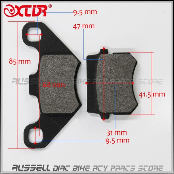 

rear brake pads for apache bashan quad atv dirt bike