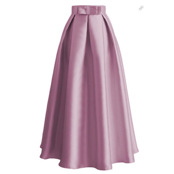 

plus size skirts faldas mujer moda 2019 abaya dubai turkish long pleated maxi high waist skirt women jupe longue femme skirts, Black;gray