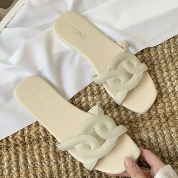 

designers women flat slippers beach black ladies casual shoes flip flops indoor loafers open toe woman home slides 2020 summer