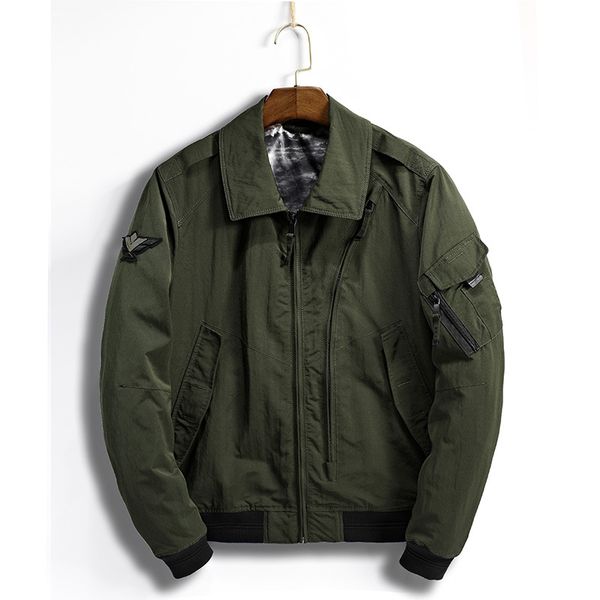 

autumn new men's jackets pilot jacket men air force one ma1 mens bomber jackets baseball uniform parka coat streetwear big size, Black;brown