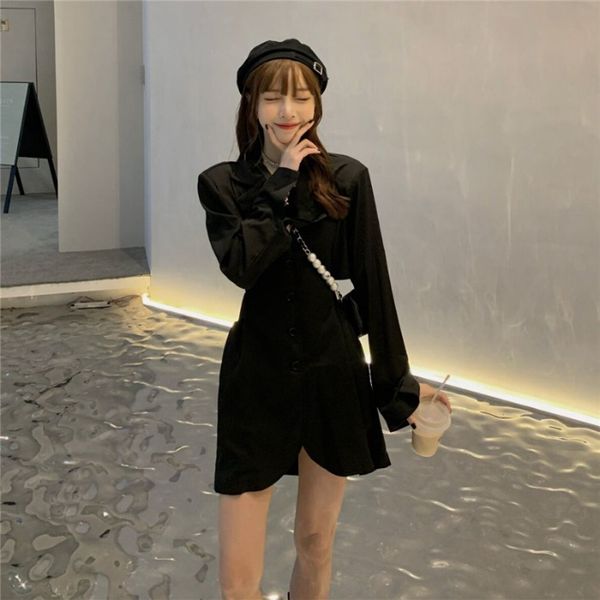 

женщины платье дизайн sense платье goddess вентилятор 2020 новое лето живот обложка талия похудение темперамент талия с длинным рукавом кост, White;black