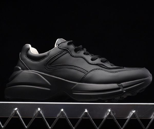 

rhyton vintage trainer sneaker with mouth lip print ny yankees women vintage trainer men designer mountain climbing shoes oversize sneakers, Black