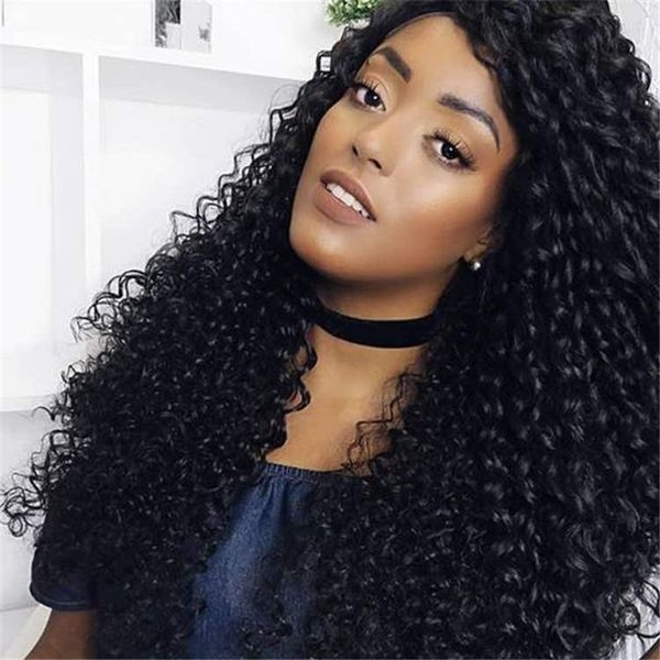 Lin Man Brazilian 250 Density Lace Front Wig Natural Color Non