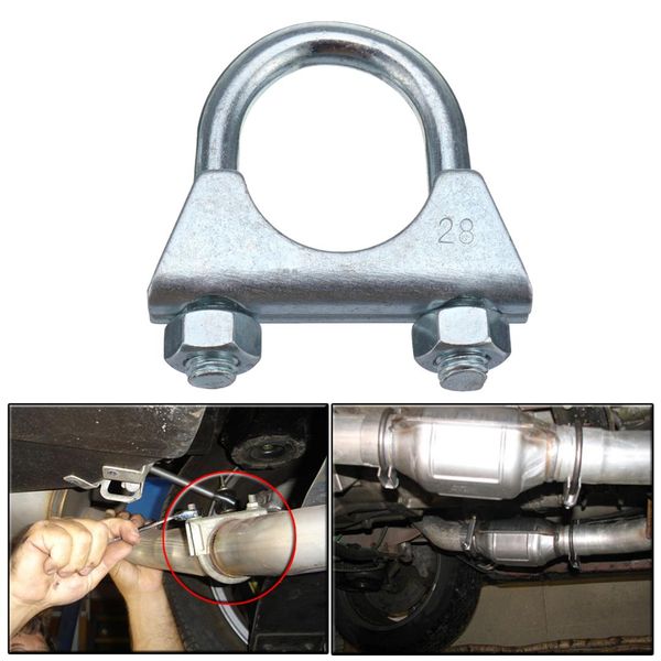 

28mm-54mm car fastener auto repair pipe hose heavy exhaust u bolt tv aerial clamps