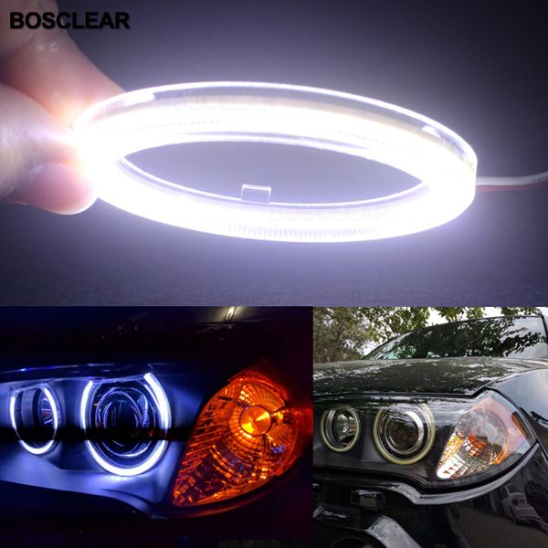 

2pcs cob halo ring bulb daytime running headlight lamp 12v car led angel eyes light 60mm 70mm 80mm 90mm 100/110/120mm car light