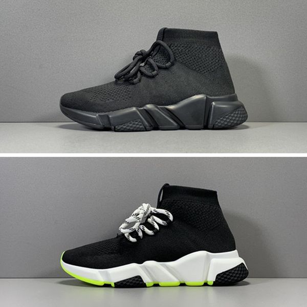 

speed trainer lace up black white volt sock boots running shoes mens womens luxury designer sneakers 2019 sports shoes outdoor run-up