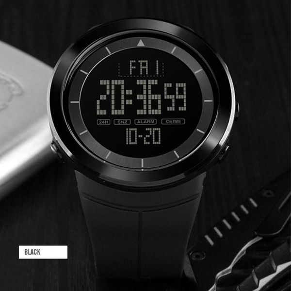 

2019 time beauty genuine 50m waterproof men sports multi-function watch fashion fastudent electronic diving digital led watches, Slivery;brown