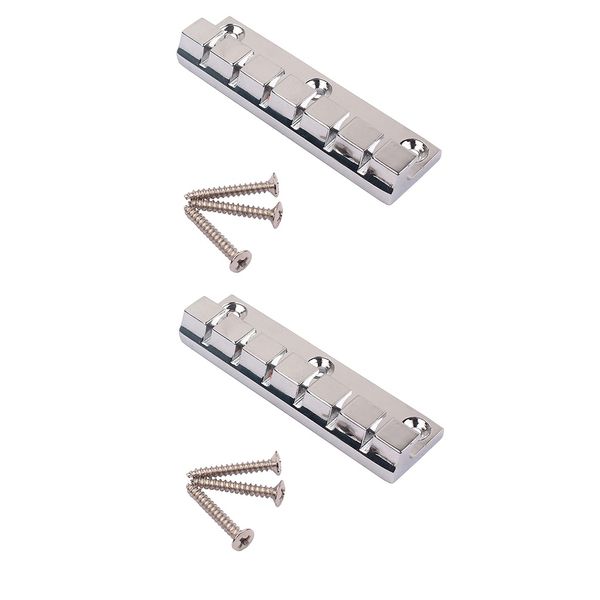 

2x chrome plated 6-string sar tailpiece guitar bridge fr electric guitar