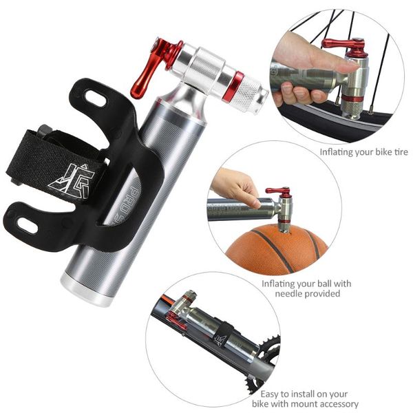 

jg pro star portable bicycle pump aluminum alloy ultralight air co2 inflator bike cycling pump schrader & presta mini bike