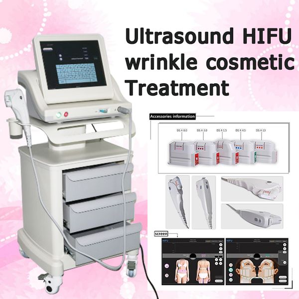 

тело лифтинга hifu ультразвука высокой интенсивности медицинской ранга hifu сфокусированное уменьшая машину с 3 патронами или 5 патронами дл