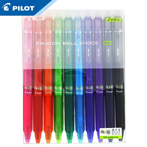 

pilot frixion series 10-color suit lfbk-23ef erasable pen color press gel pen temperature control ink student stationery