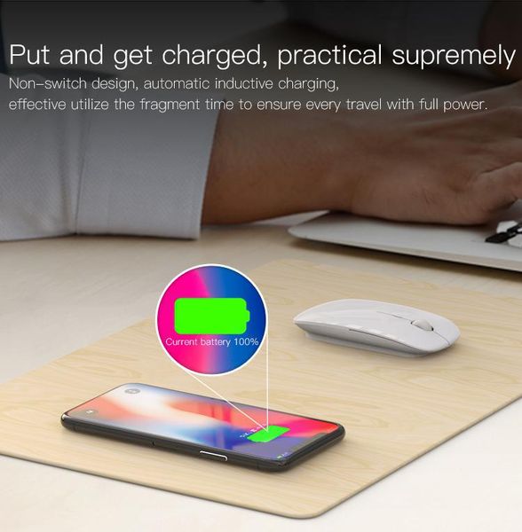 

new creative wireless mouse pad wireless charger multi function deskultra thin factory wholesale factory directly
