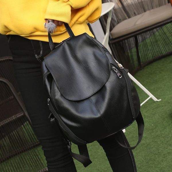

fashion women's backpack travel pu leather handbag rucksack school shoulder bag