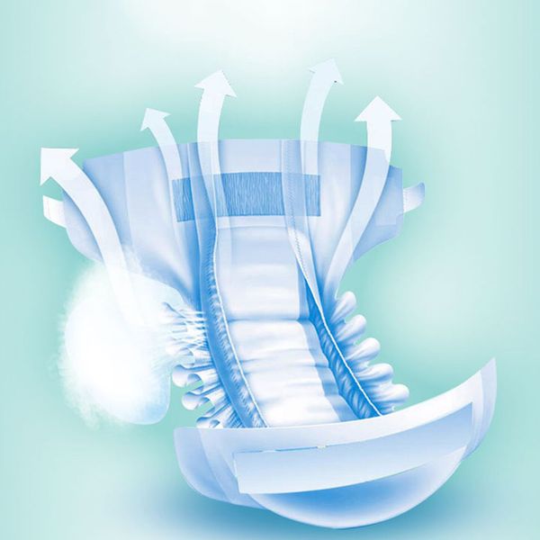 

8/10pcs leakproof disposable diaper incontinence absorbent brief water absorption elderly posrative pants