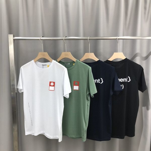 

2020ss spring and summer new high grade cotton printing short sleeve round neck panel t-shirt size: -l-xl-xxl-xxxl color: black white c125, White;black