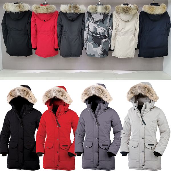 

wolf fur women winter outdoors windproof down jacket warm goose down coat thicken hooded jackets puffer jaqueta c pbi g north hat, Black