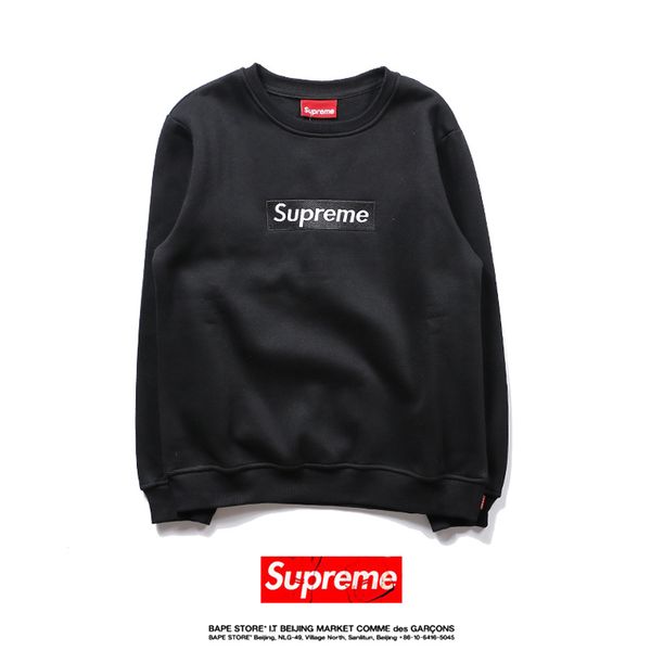 

Kc 808 upre weat hirt cute boyfriend tyle harajuku thick hoodie whole ale long leeve men embroidery and velvet padded p hood, White