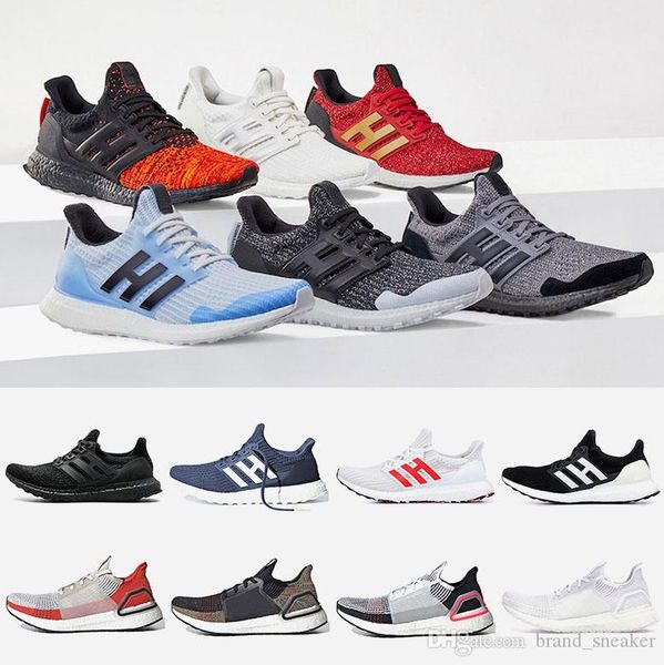 

trainers primeknit ultraboost x got game of throne women ultraboost 19 mens tennis shoes triple black white show your stripes sneakers 36-45