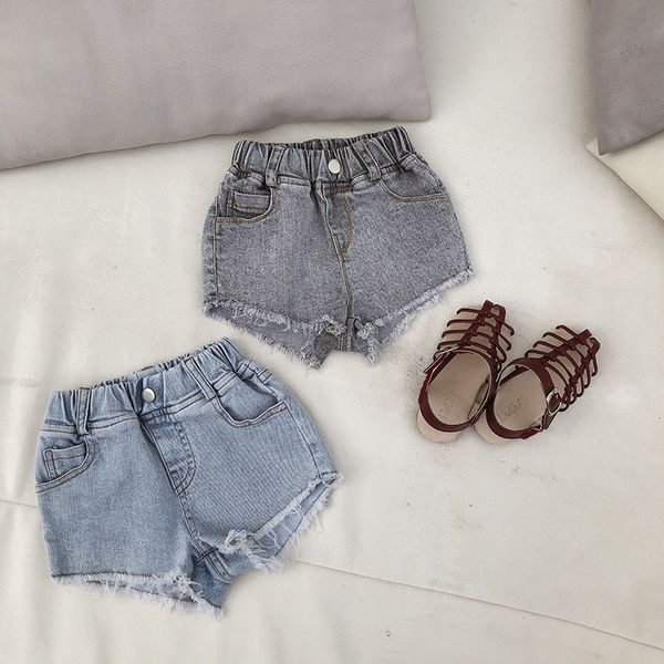 

2020 new wholesale baby girls denim shorts fashion summer kids girls shorts 1-7 years, Black