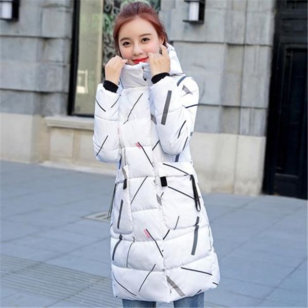 

woman winter plus size thick down jackets down parkas female oversize warm doudoune lady fall print slim hooded abajo chaqueta, Tan;black