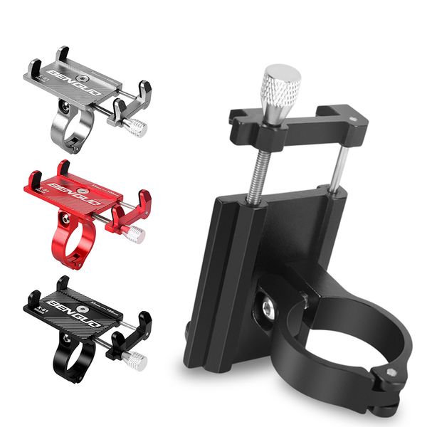 

aluminum bicycle universal phone holder mtb mountain bike motorcycle cycling handlebar clip stand for 3.5"to 6.2" smartphones