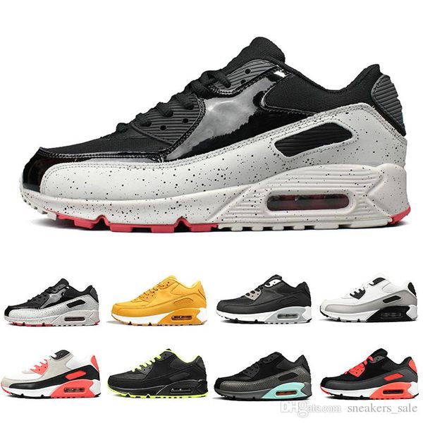 

2019 og тройной черный 90 мужчин женщин кроссовки классические желтые 90s красный пшеницы спортивный тренер подушка поверхностный дышащие кр