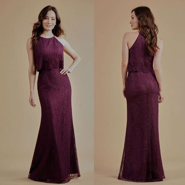 

2019 fashion lace bridesmaid dresses spaghetti sleeveless ankle length evening dresses zipper back customized a line party gowns, White;pink