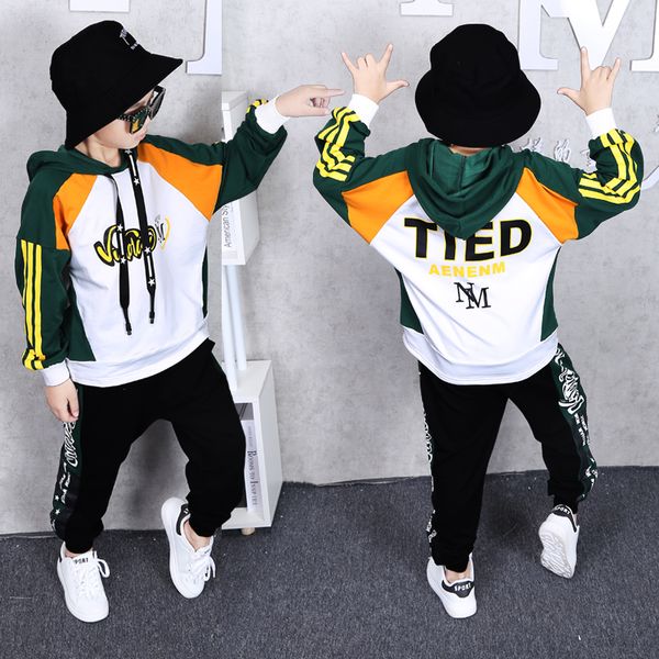 New Kids Calça de Meninos Roupas Set Hip-hop dnace Costume Suit Sport para meninas adolescentes Hoodies Haren Pants Roupas para 3 -14 anos