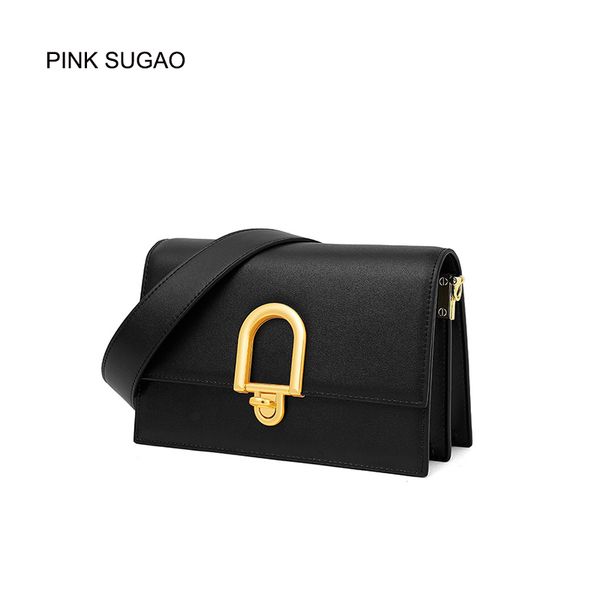 

Pink sugao designer luxury bags purses designer bag women crossbody bag genuine leather shoulder bag brand fashion messenger bags 2 color