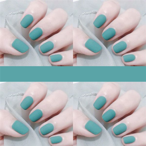 

100- mint frosted party wearing nail art bridal nail fake nails patch art, Red;gold