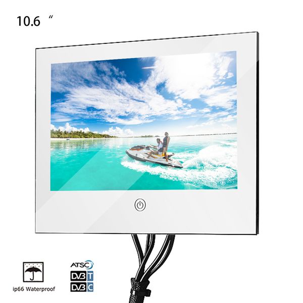 

Soulaca 10 6 quot magic mirror hower waterproof bathroom led televi ion auna room mirror tv barber adverti ing di play