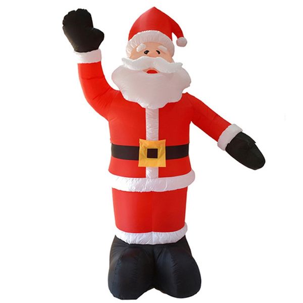 

2.4m giant santa claus led light inflatable toys christmas props birthday wedding party toys lawn yard outdoor decoration us plu