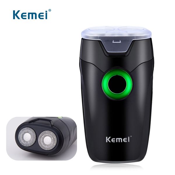 

kemei electric shaver razor men face 2 head rechargeable mens facial hair shaving machine 10h 50mins 220v black epilators