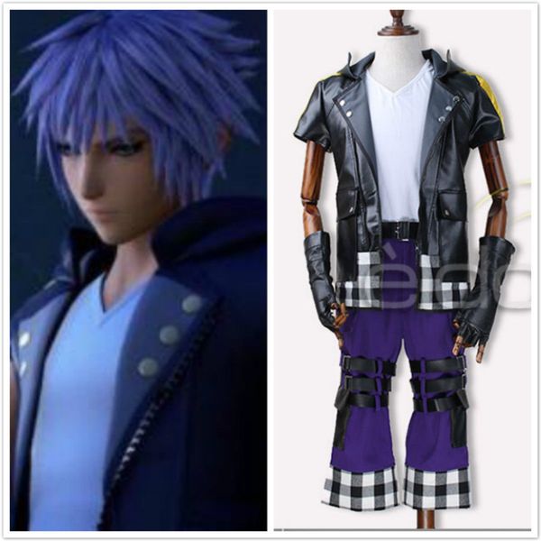 

kingdom hearts iii riku uniform anime cosplay custom made .ing, Black;red