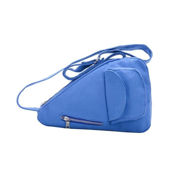 

2020 fashion new baby girls handbag solid canvas zipper adjustable belt large capacity chest bag shoulder bag travel party