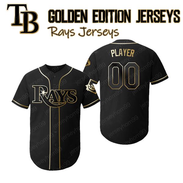 

Tampa Bay Custom Blake Snel Jersey Rays Golden Edition Jerseys Willy Adames Austin Meadows Tommy Pham Kevin Kiermaier Brandon Lowe