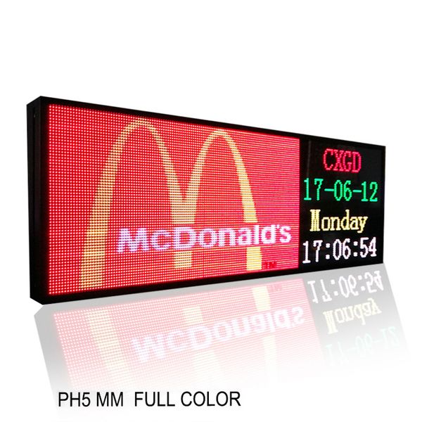 

ph5 mm programmable scrolling led sign message board electronic sign indoor full color led display for windows business advertising signs