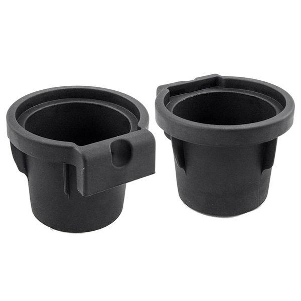 

auto 2 cup holder inserts for 2005-2019 frontier, xterra, 2005-2012 pathfinder rubber cup beverage holder - replaces 9697