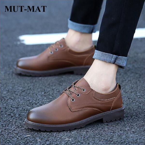 

spring new men leather shoes men's causal flats male business luxury oxfords shoes breathable flats, Black