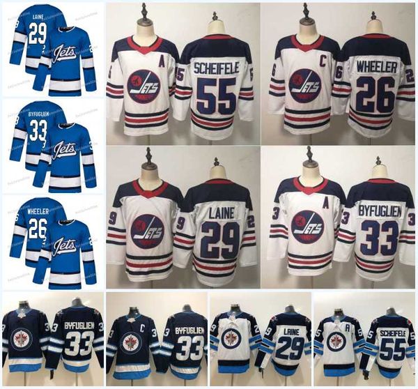 

Mens New 29 Patrik Laine Jersey Winnipeg Jets 26 Blake Wheeler 33 DustinByfuglien 55 Mark Scheifele White Hockey Jerseys