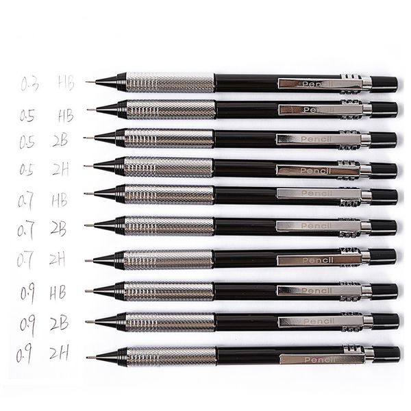 

metal drawing pencil set sketch mechanical pencil set for sketching, Blue;orange